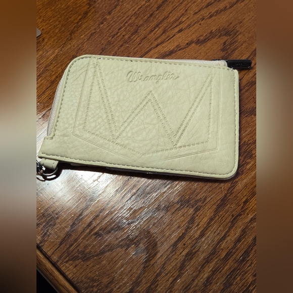 Wrangler Cowhide Leather Card Holder Coin Purse Keychain Wallet Western NWT - Picture 3 of 5